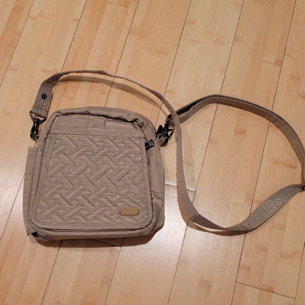 LUG "flapper" crossbody
